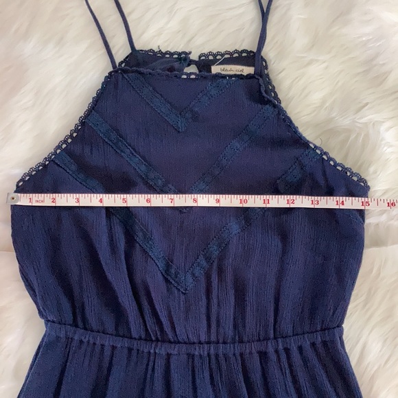 BLEUH CIEL Navy Boho Mini Dress - Picture 2 of 11
